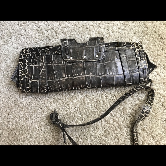 Versace Alligator Clutch - Picture 2 of 12